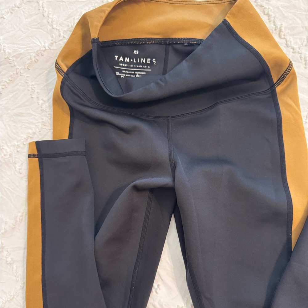 Tan Lines Black and Tan Leggings